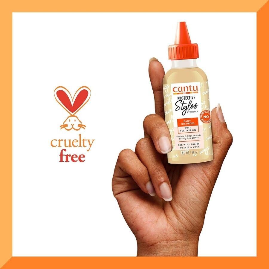 Cantu Angela''dan Koruyucu Stiller Günlük Saç Bakım Yağı 59 mL- Peruk', Örgülü, Rasta,Postiş,' Kıvırcık Saç - 3