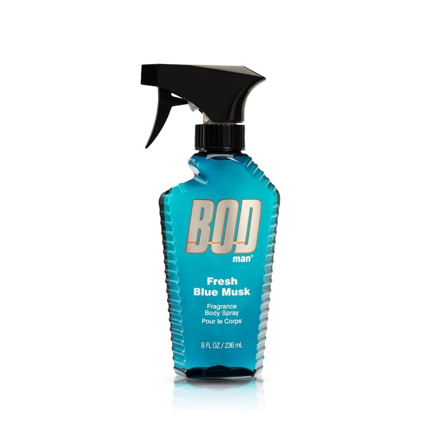 Bodman Fresh Blue Musk Erkek Vücut Spreyi – Temiz ve Okyanus Esintili Koku, 236 mL - 1