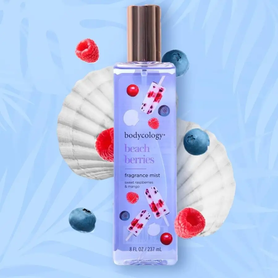 Bodycology Beach Berries Taze Böğürtlen ve Yaban Mersin Kokulu Kadın Vücut Spreyi 237 mL - 1