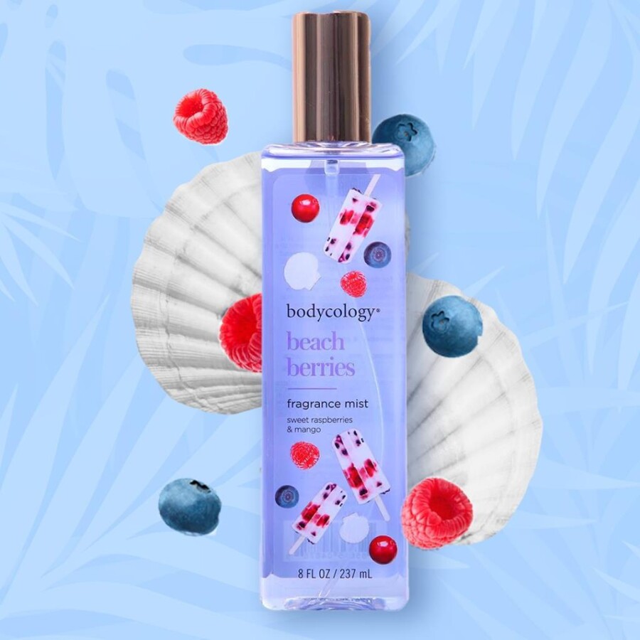 Bodycology Beach Berries Taze Böğürtlen ve Yaban Mersin Kokulu Kadın Vücut Spreyi 237 mL - 1