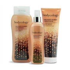 Bodycology Bronzed Amber Kişisel Bakım Seti (Vücut Spreyi 237ml + duş jeli 473ml + krem 227ml) - Bodycology