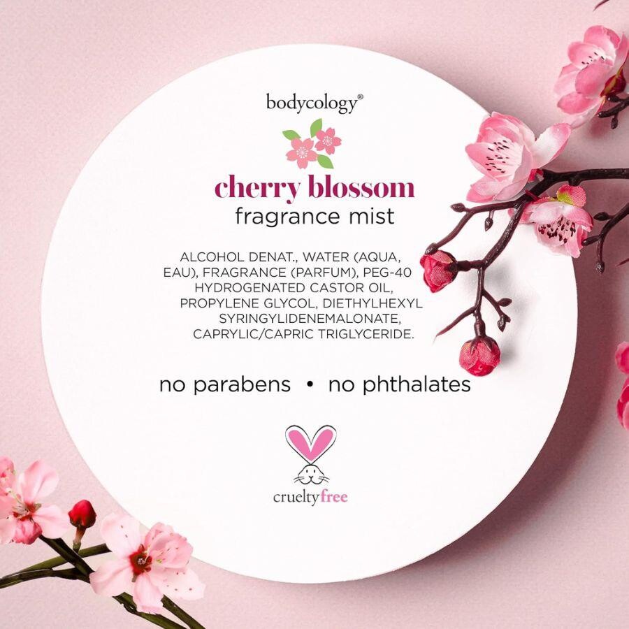 Bodycology Cherry Blossom Fragrance Mist Kiraz Çiçeği Kokulu Kadın Vücut Spreyi - 6