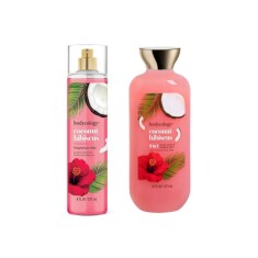 Bodycology Hindistan Cevizi ve Hibiskus Kokulu Vücut Spreyi ve Duş Jeli – Kadın Bakım Seti - Bodycology
