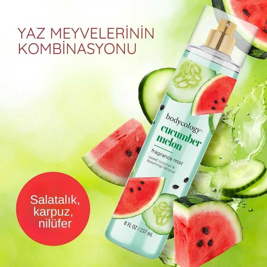 Bodycology Cucumber Melon Fragrance Misk Karpuz Kokulu Kadın Vücut Spreyi - 3