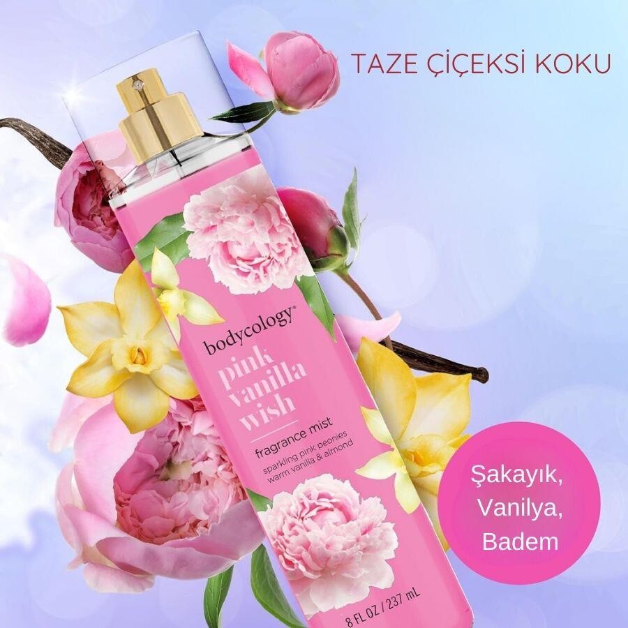 Bodycology Pink Vanilla Wish Fragrance Mist Çiçeksi Kadın Vücut Spreyi - 3