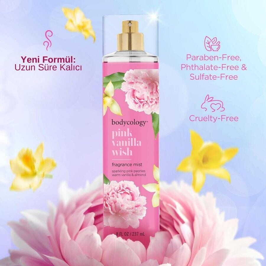 Bodycology Pink Vanilla Wish Fragrance Mist Çiçeksi Kadın Vücut Spreyi - 4