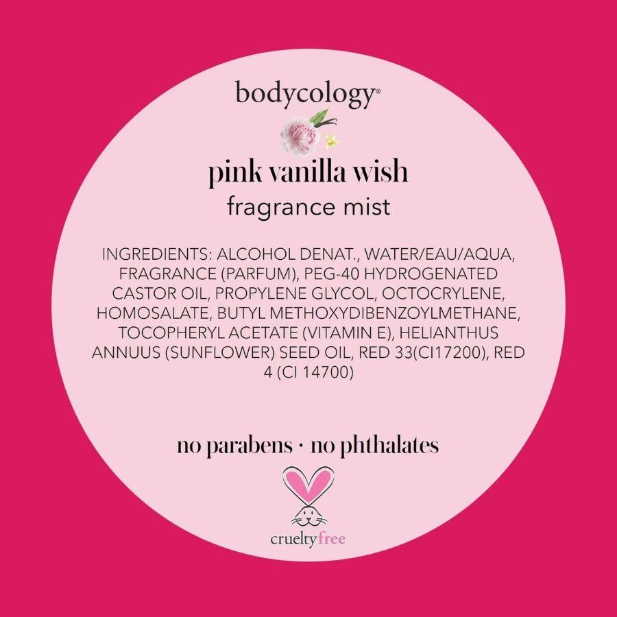 Bodycology Pink Vanilla Wish Fragrance Mist Çiçeksi Kadın Vücut Spreyi - 6