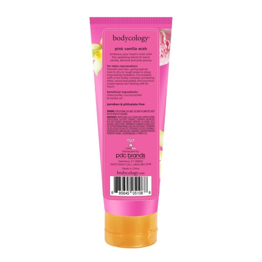 Bodycology Pink Wanilla Wish Vanilya Çiçeksi Kadın Vücut Kremi 227 g - 4