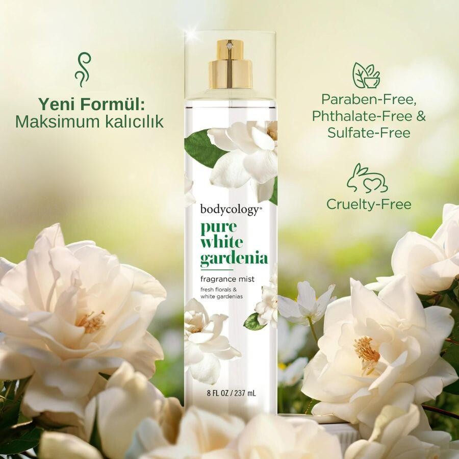 Bodycology Pure White Gardenia Fragrance Mist Çiçeksi Kadın Vücut Spreyi - 6