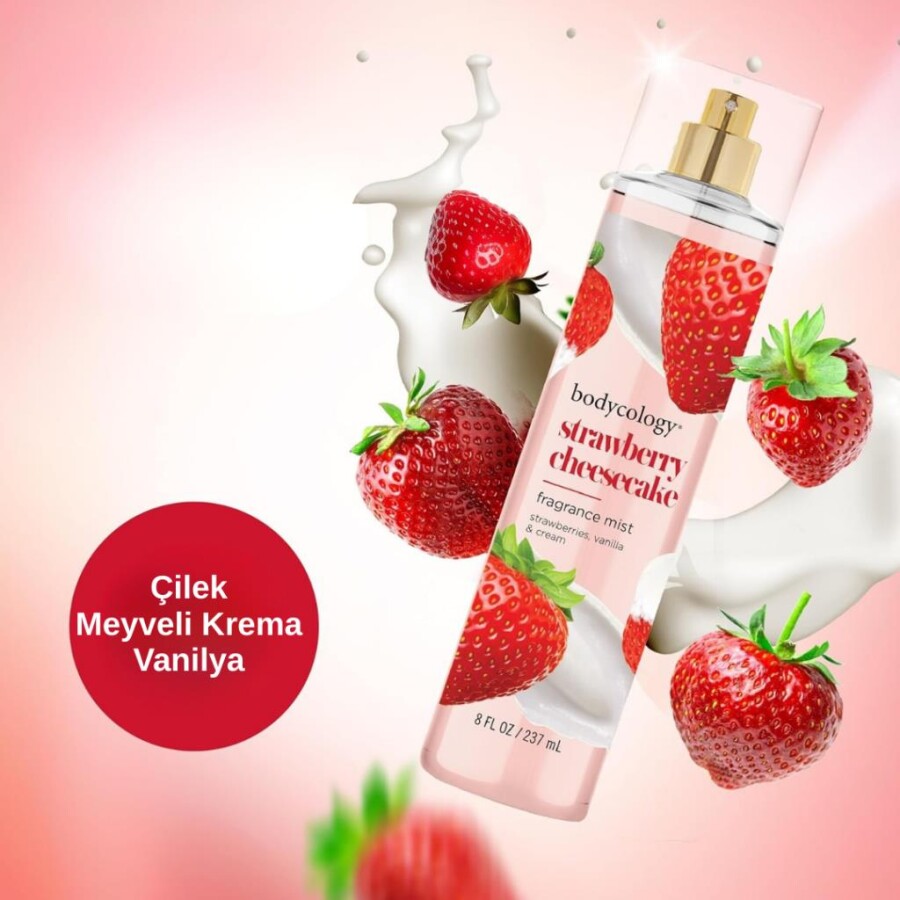 Bodycology Strawberry Cheesecake Fragrance Çilekli Kadın Vücut Spreyi - 2