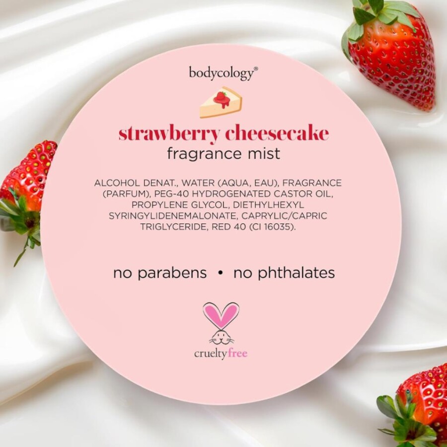 Bodycology Strawberry Cheesecake Fragrance Çilekli Kadın Vücut Spreyi - 7