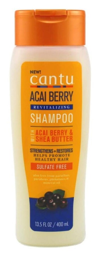 Cantu Acai Berry Canlandırıcı Şampuan - Sülfatsız, Kıvırcık ve Dalgali Saçlar İçin, 400 ml - 1