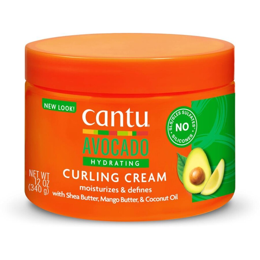 Cantu Avokado Kıvırcık ve Dalgalı Saçlar İçin Nemlendirici Bukle Belirginleştirici 340 gr - 1