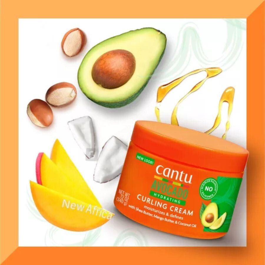 Cantu Avokado Kıvırcık ve Dalgalı Saçlar İçin Nemlendirici Bukle Belirginleştirici 340 gr - 6