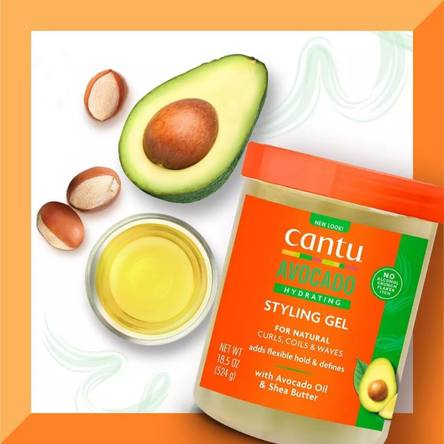 Cantu Kıvırcık ve Dalgalı Saçlar Avokado Şekillendirici Saç Jeli Jöle 524 gr - 3