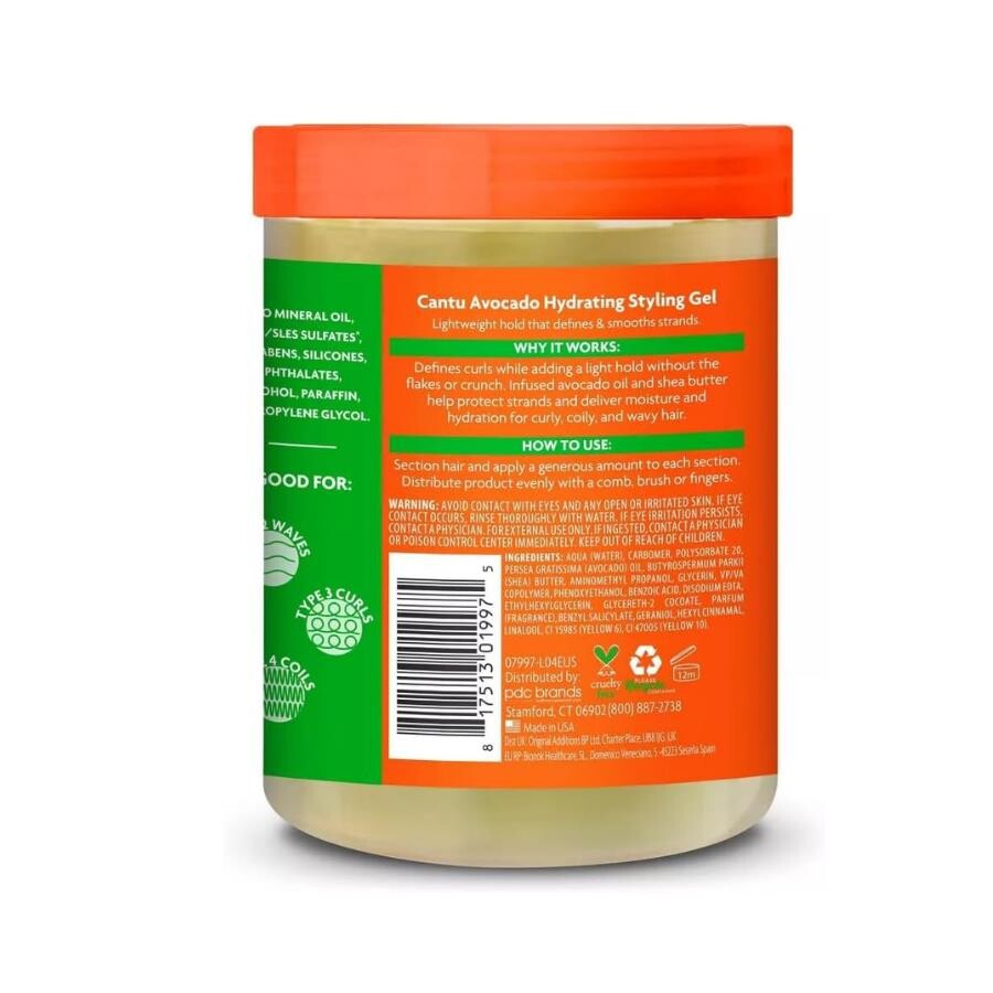 Cantu Avokado Şekillendirici Saç Jeli Jöle 524 gr -Kıvırcık ve Dalgalı Saçlar - 4