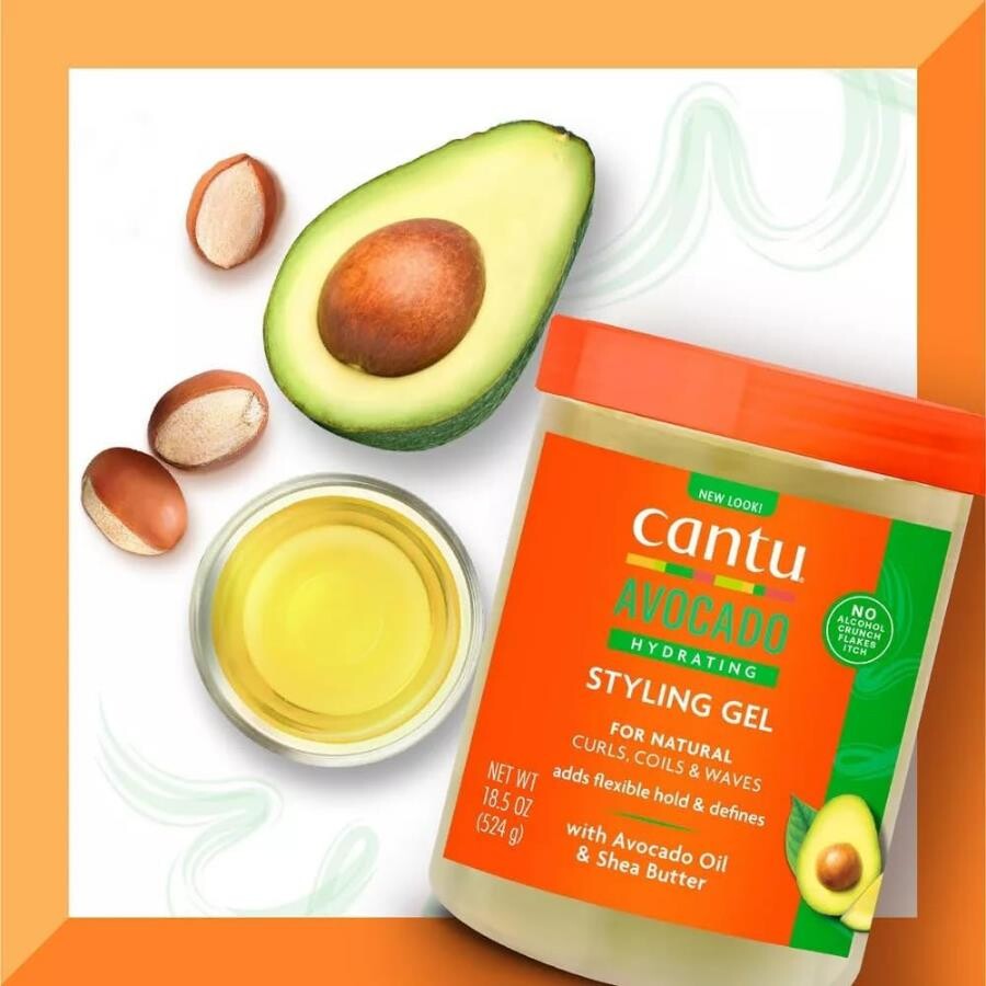 Cantu Avokado Şekillendirici Saç Jeli Jöle 524 gr -Kıvırcık ve Dalgalı Saçlar - 3