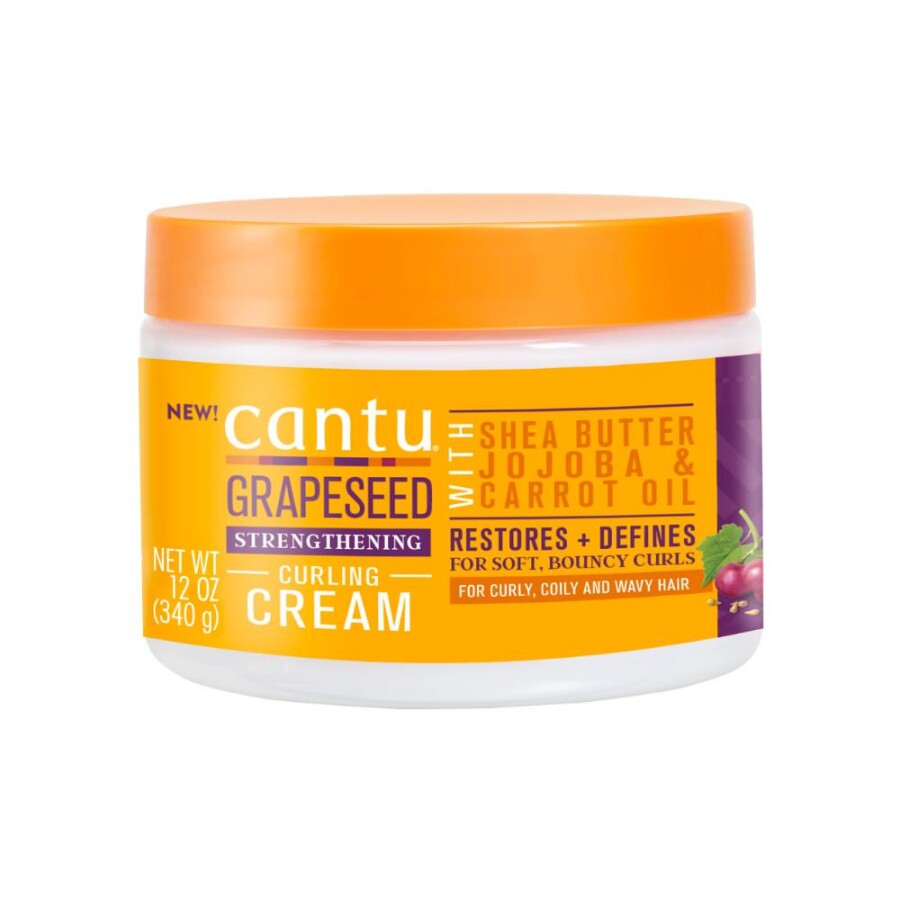 Cantu Bukleleri Belirginleştiren Ve Nemlendiren Üzüm Çekirdeği Yağı Saç Kremi 340 gr - 1
