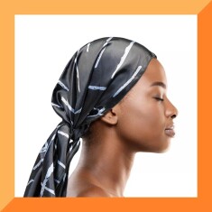 Cantu Bukleleri Koruyucu Saten Uyku Eşarbı - 3