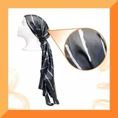 Cantu Bukleleri Koruyucu Saten Uyku Eşarbı - 4