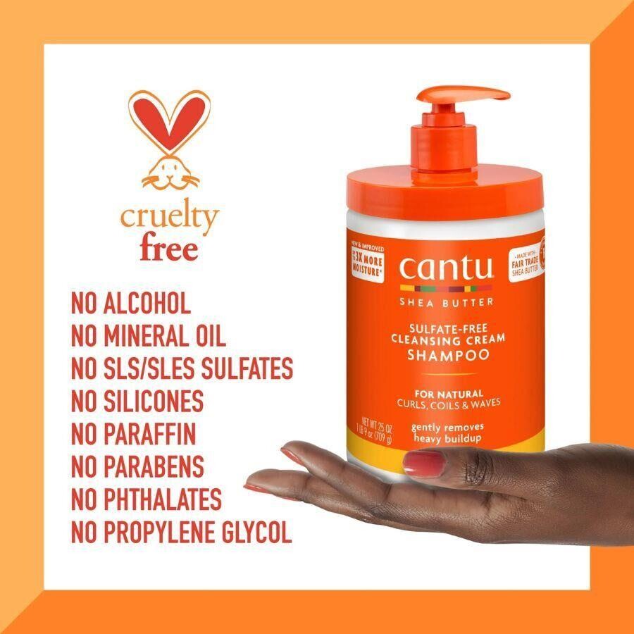 Cantu Büyük Boy Saç Bakım Seti- Şampuan+ Saç Kremi+ Bukle Belirginleştirici - Kıvırcık, Dalgalı Saçlar - 6