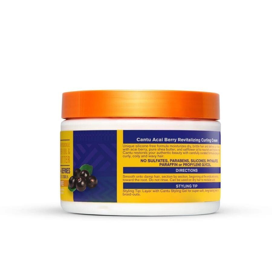 Cantu Kıvırcık ve Dalgalı Saçlar İçin Canlandırıcı Nemlendirici Ve Bukle Belirginleştirici Krem 340 Gr - 3