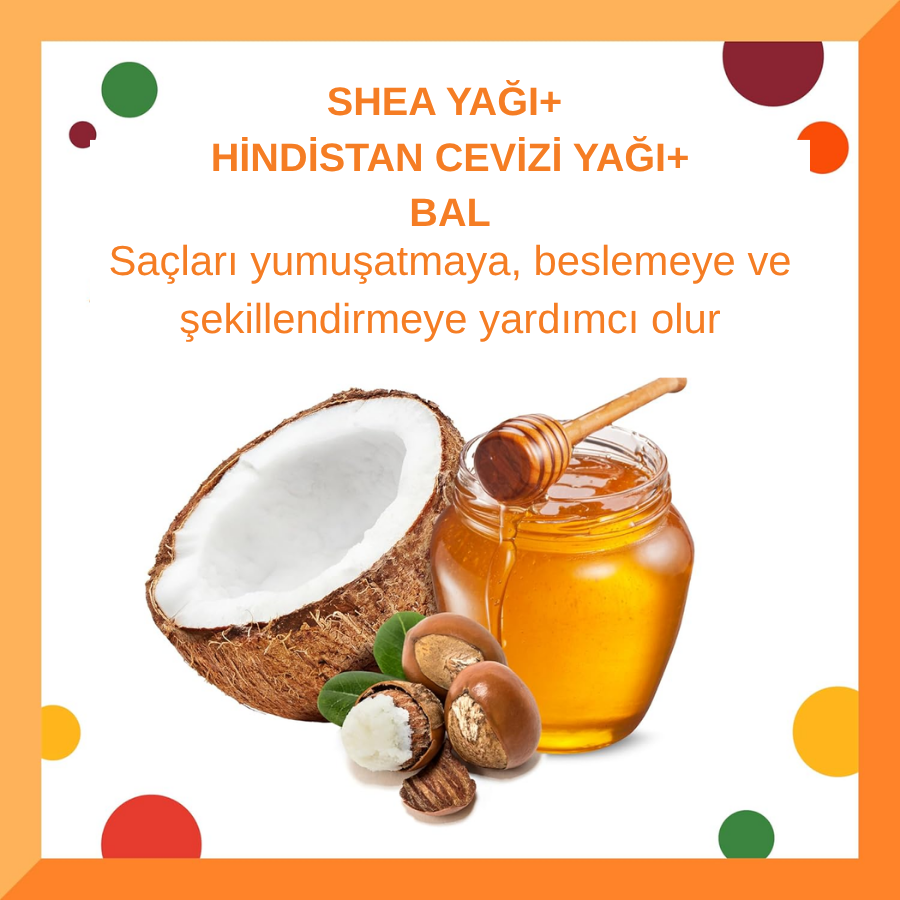 Cantu Kids Kıvırcık ve Dalgalı Saçlı Çocuklar İçin Saç Şekillendirici Ballı Krem 227 gr - 2