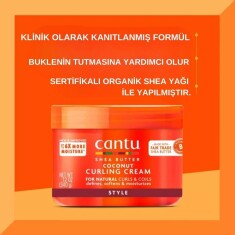 Cantu Kıvırcık ve Dalgalı Saçlar Hindistancevizli Bukle Belirginleştirici Saç Kremi 340 gr - 4