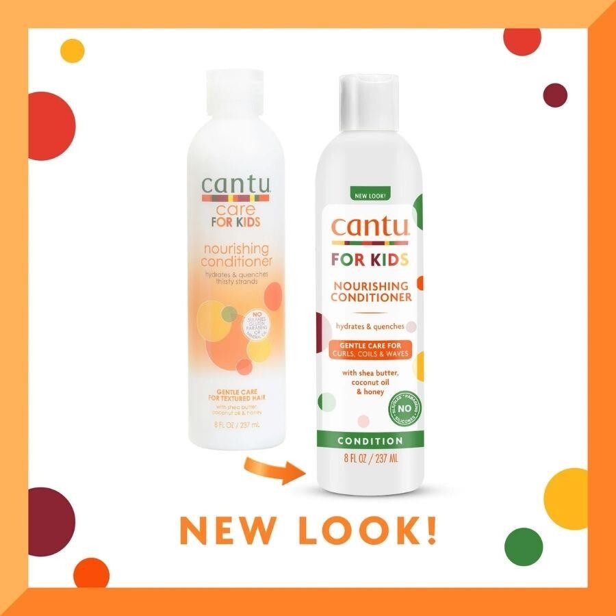 Cantu Kids Kıvırcık ve Dalgalı Saçlı Çocuklar İçin Saç Bakım Kremi 237 mL - 2