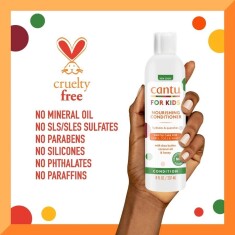 Cantu Kids Kıvırcık ve Dalgalı Saçlı Çocuklar İçin Saç Bakım Kremi 237 mL - 3