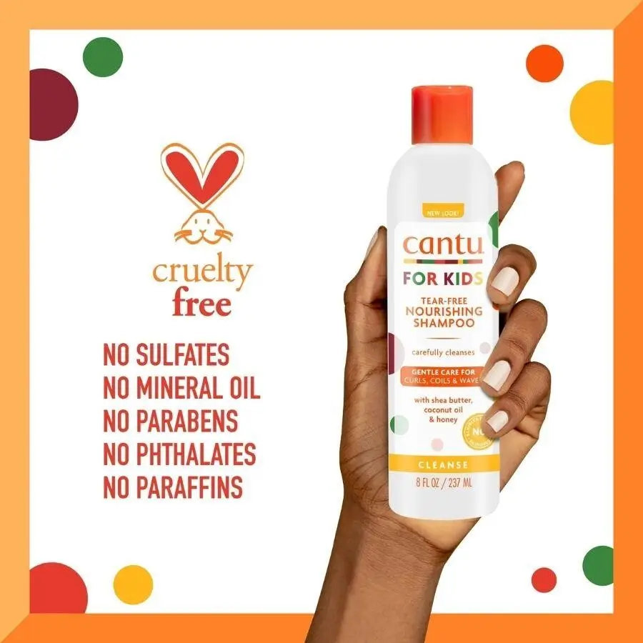 Cantu Kids Çocuklar İçin Bakım Şampuanı 237 mL Kıvırcık , Dalgalı Saç - 5