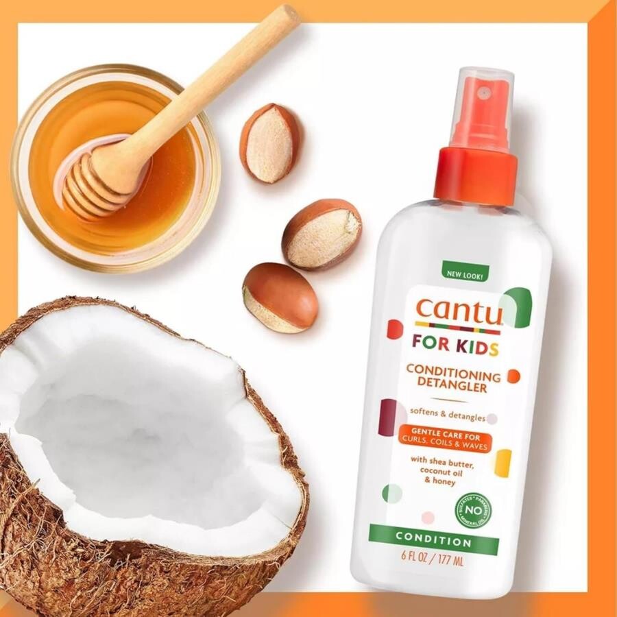 Cantu Kids Kıvrıcık ve Dalgalı Saçlı Çocuklar İçin Dolaşık Açıcı Saç Spreyi 177 mL - 2