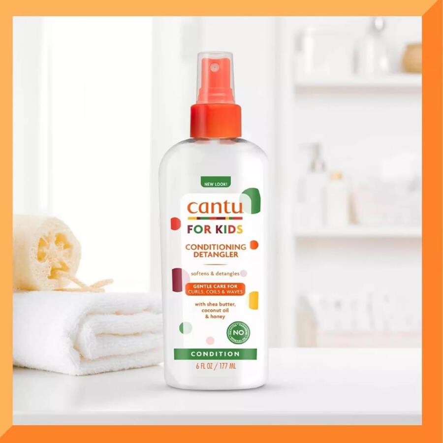 Cantu Kids Kıvrıcık ve Dalgalı Saçlı Çocuklar İçin Dolaşık Açıcı Saç Spreyi 177 mL - 3