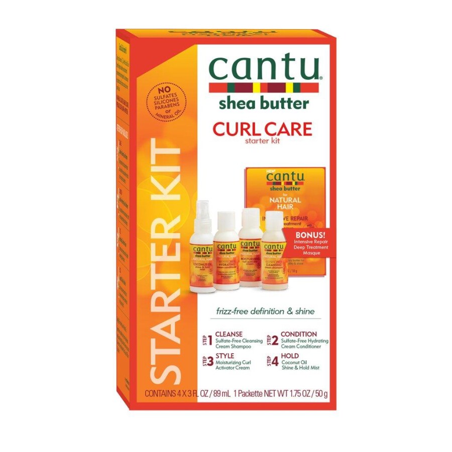 Cantu Kıvırcık ve Dalgalı Saçlar İçin Küresel Saç Bakım Başlangıç Seti - 1