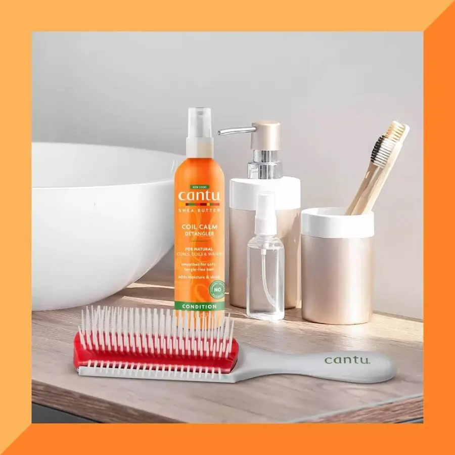 Cantu Dolaşıkları Saçı Kırmadan Çözen Ultra Kaygan Saç Fırçası - 5