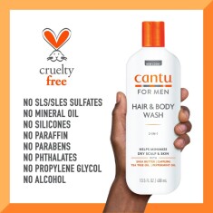 Cantu Erkeklere Özel Üçü Bir Arada Saç Şampuanı 400ml ( Şampuan+Saç Kremi+Duş Jeli) - 5