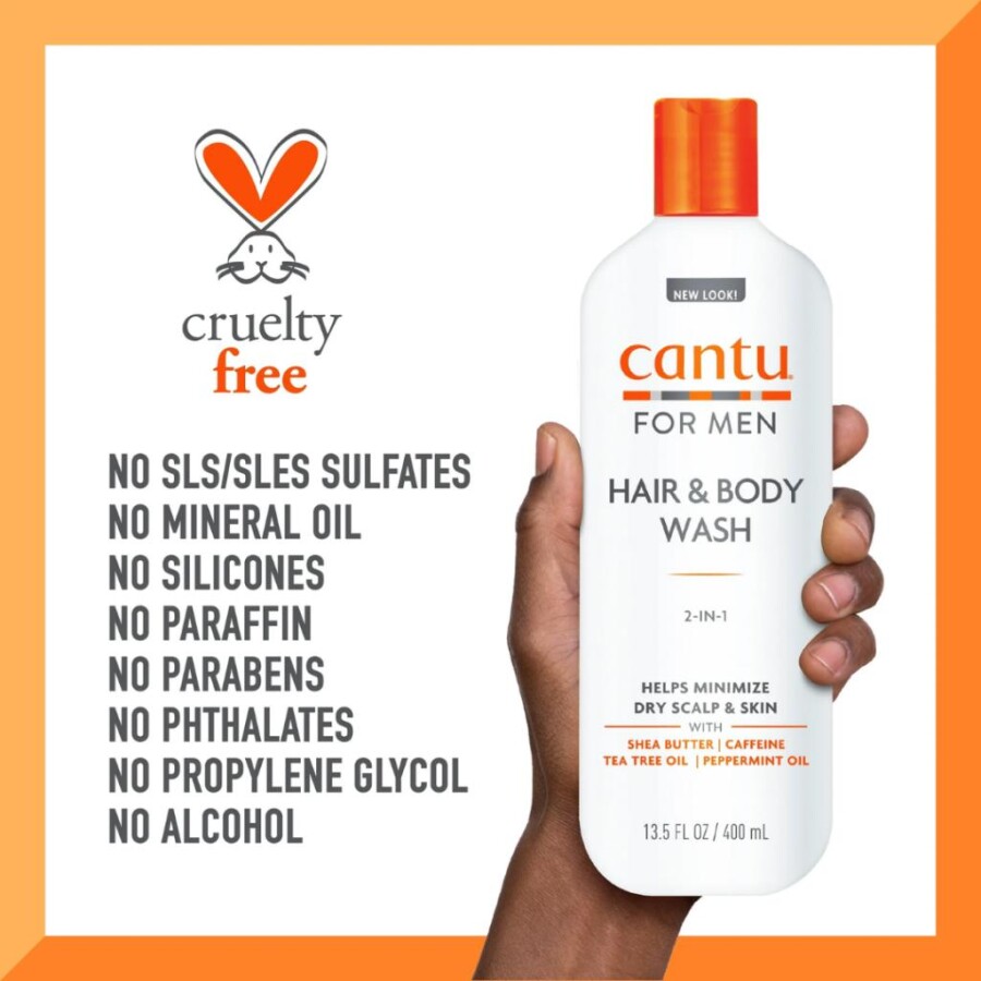 Cantu Erkeklere Özel Üçü Bir Arada Saç Şampuanı 400ml ( Şampuan+Saç Kremi+Duş Jeli) - 5