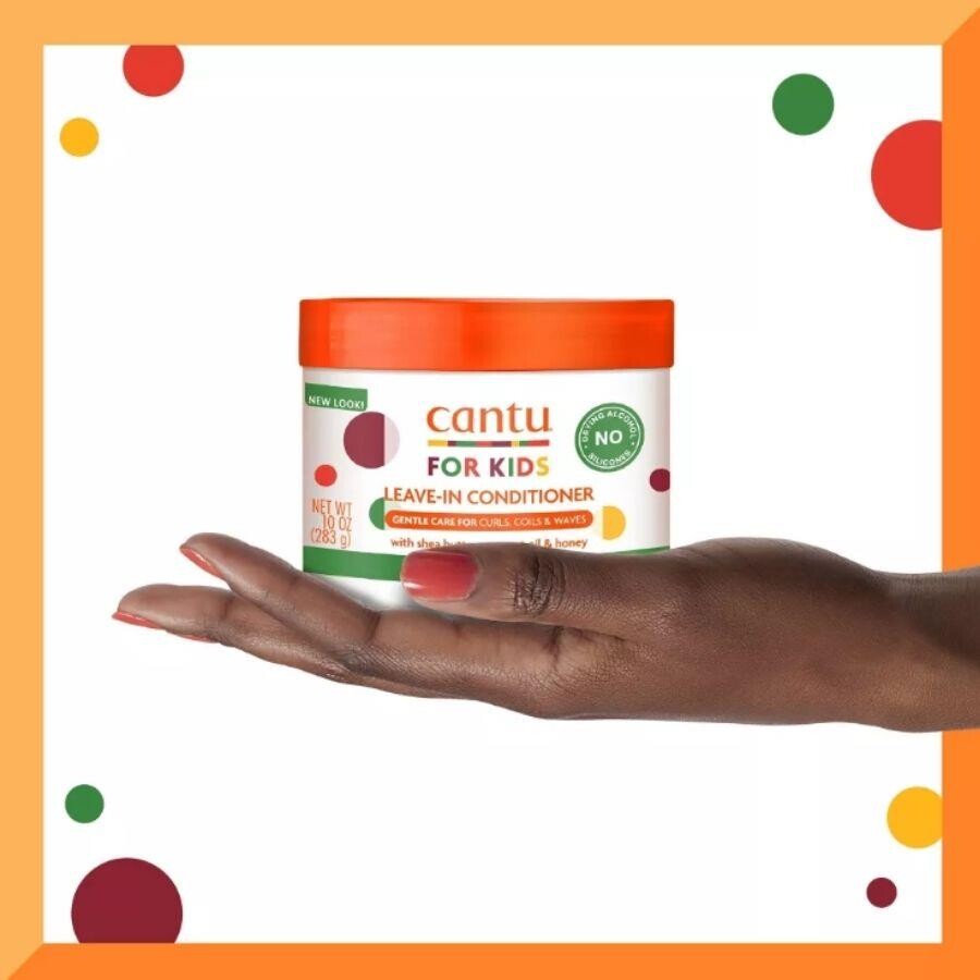 Cantu Kids Kıvırcık ve Dalgalı Çocuklar İçin Durulanmayan Saç Kremi 283 gr - 5
