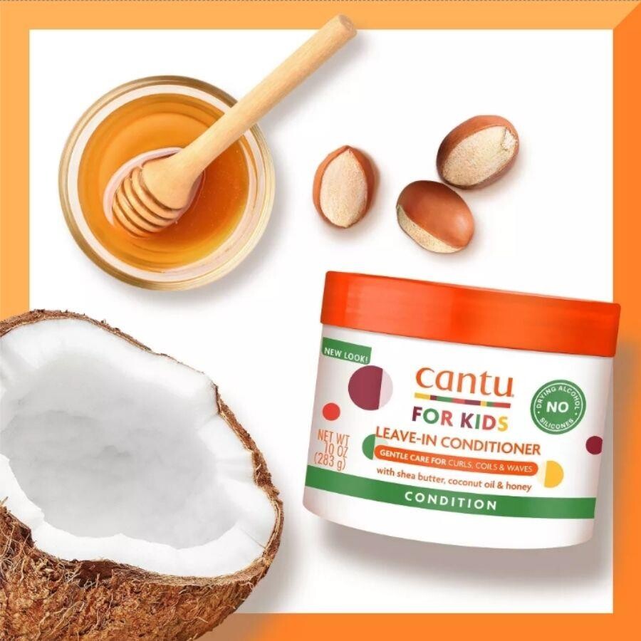 Cantu Kids Kıvırcık ve Dalgalı Çocuklar İçin Durulanmayan Saç Kremi 283 gr - 4