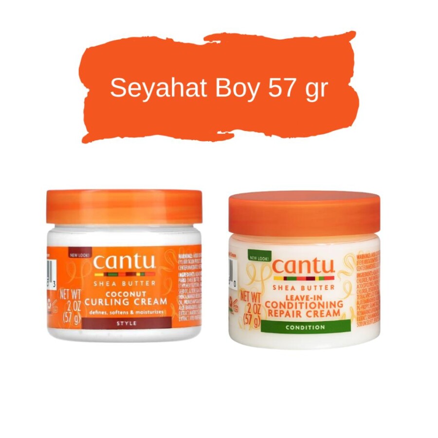 Cantu Kıvrıcık ve Dalgalı Saçlar Onarıcı & Şekillendirici Saç Bakım Mini Seyahat Seti - 1