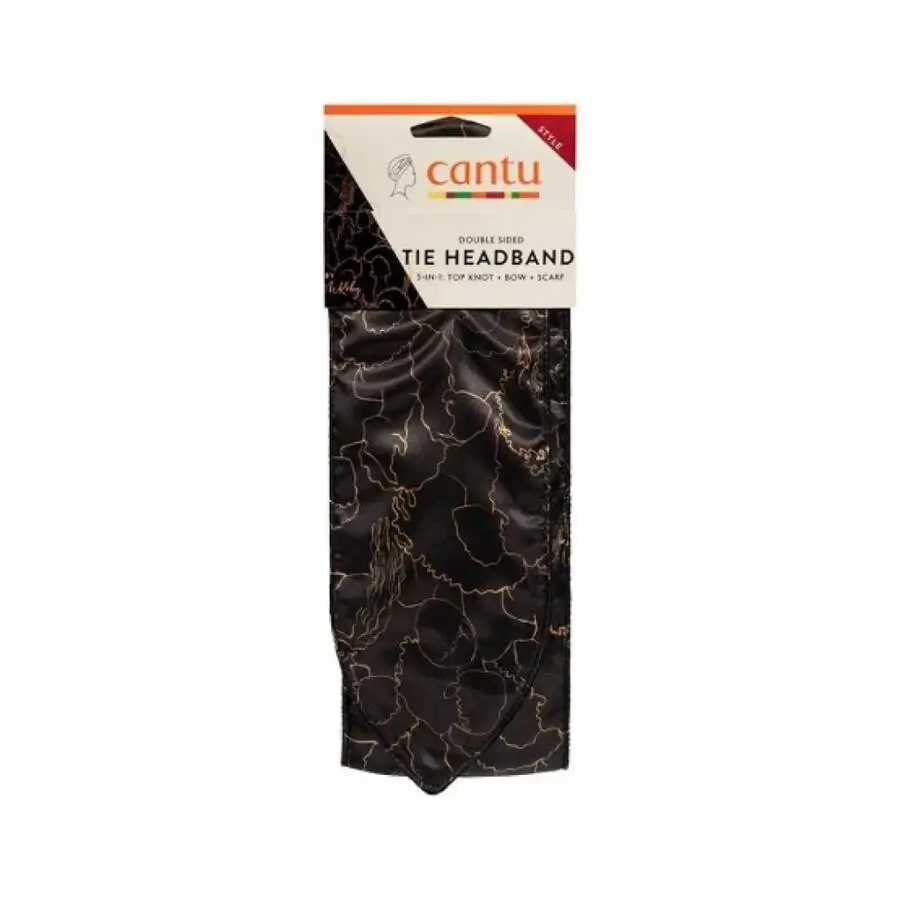 Cantu Melissa Koby Tasarımlı Çift Taraflı Siyah Saç Bandı - 1