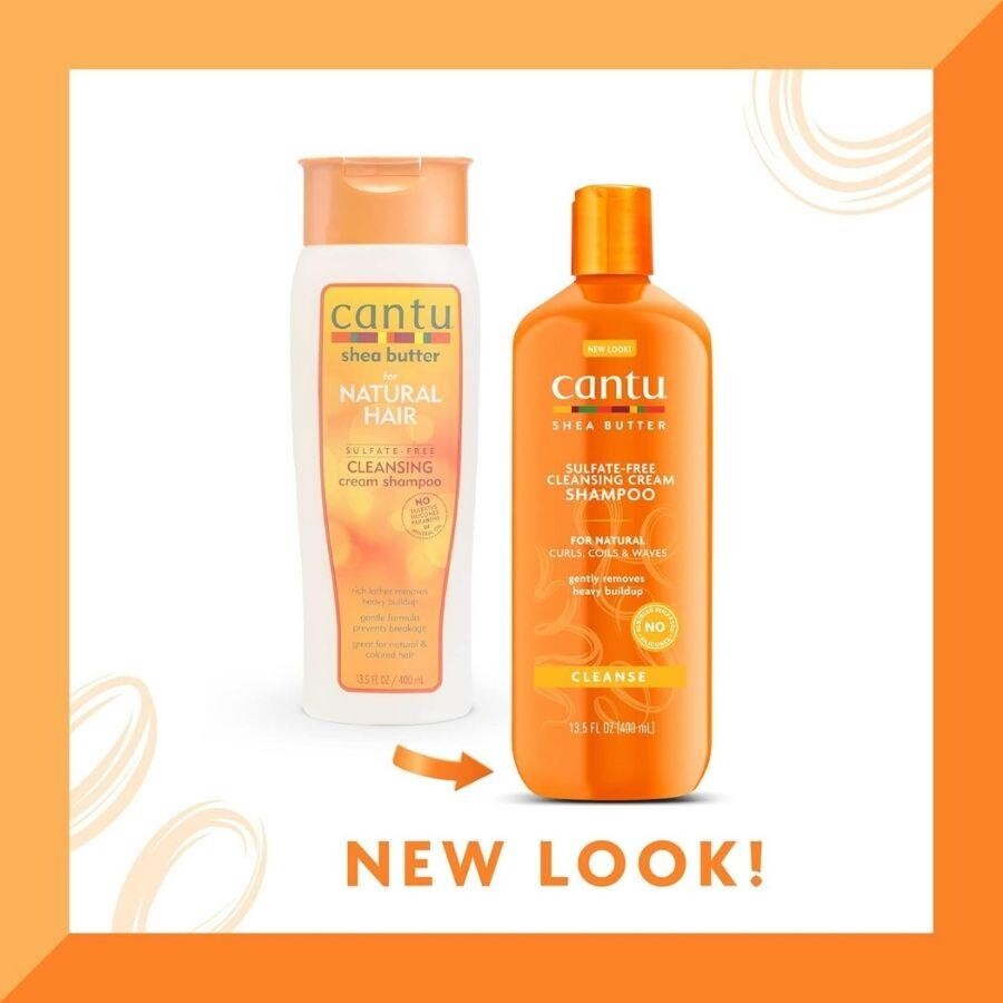 Cantu Shea Yağı Doğal Saçlar İçin Sülfat İçermeyen Temizleyici Krem Şampuan 400 mL - 2