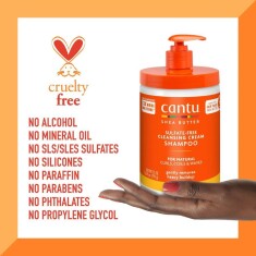 Cantu Shea Yağı Doğal Saçlar İçin Sülfat İçermeyen Temizleyici Krem Şampuan 709 gr - 5
