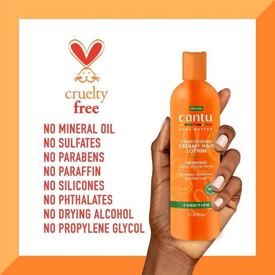 Cantu Shea Yağı Doğal Saçlar İçin Yumuşatan ve Nemlendiren Bakım Kremi 355 mL - 4