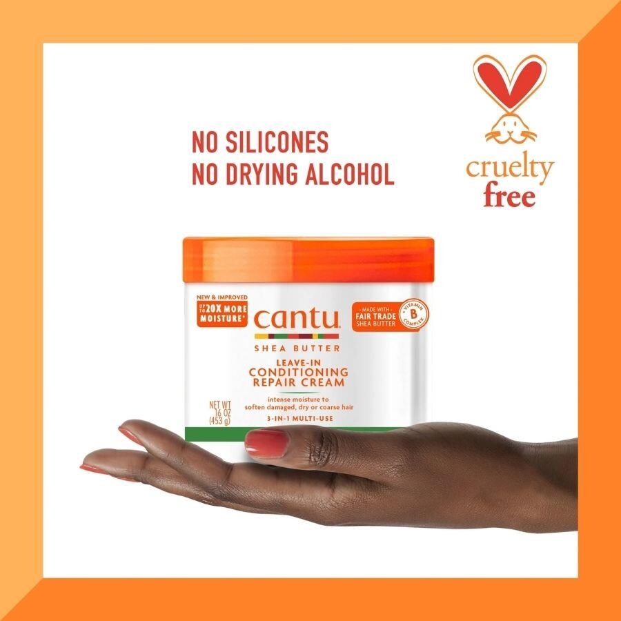 Cantu Durulanmayan Saç Bakım ve Onarıcı Krem 453 gr- Kıvırcık ve Dalgalı Saçlar - 5