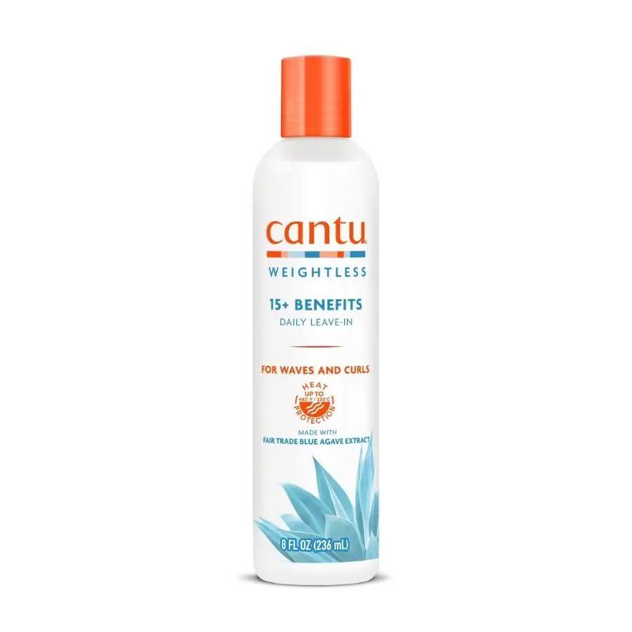 Cantu Weightless Ağırlaştırmayan 15+ Etki Günlük Durulanmayan Saç Bakım Kremi (236 ml)- Kıvırcık, Dalgalı Saç - 1