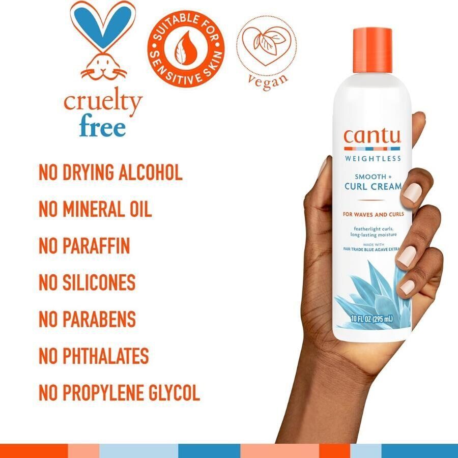 Cantu Weightless Ağırlaştırmayan Şampuan+Saç Kremi+ Bukle Kremi -Saç Bandı Hediye - 4