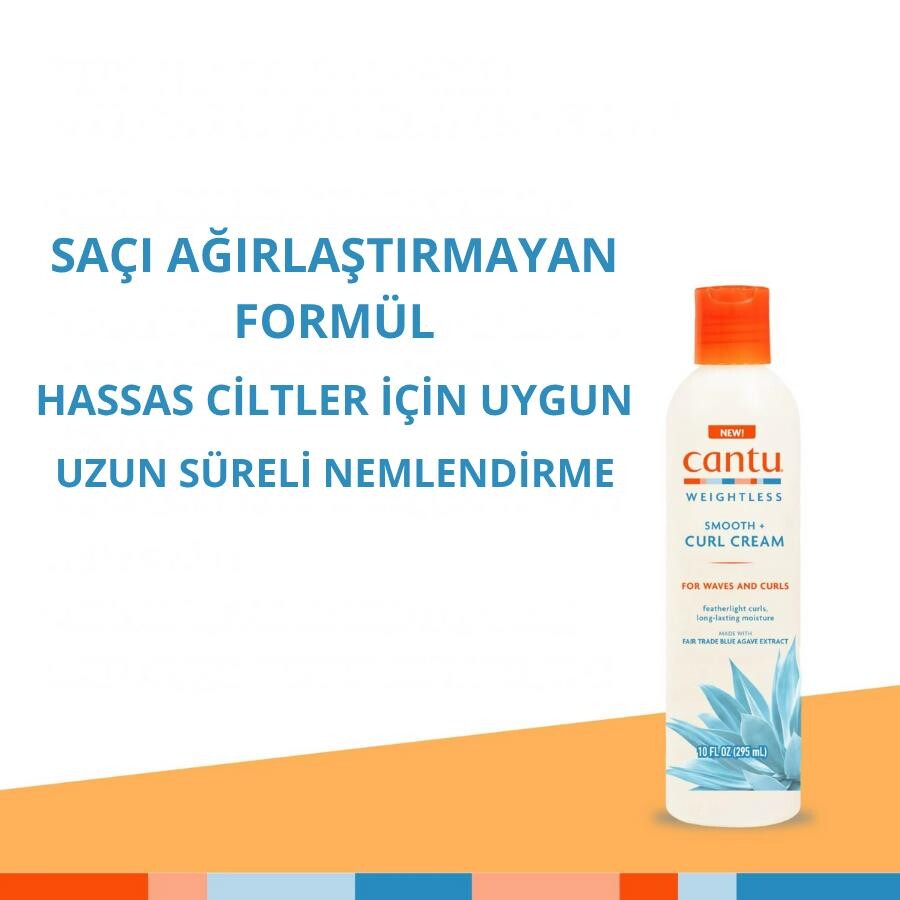 Cantu Weightless Ağırlaştırmayan Kıvırcık, Dalgalı Saçla Bukle Belirginleştirici Krem 295mL - 3