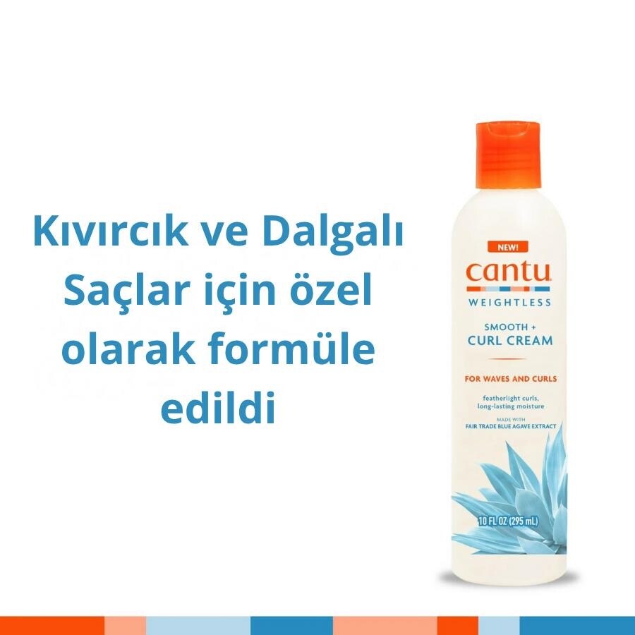 Cantu Weightless Ağırlaştırmayan Kıvırcık, Dalgalı Saçla Bukle Belirginleştirici Krem 295mL - 2