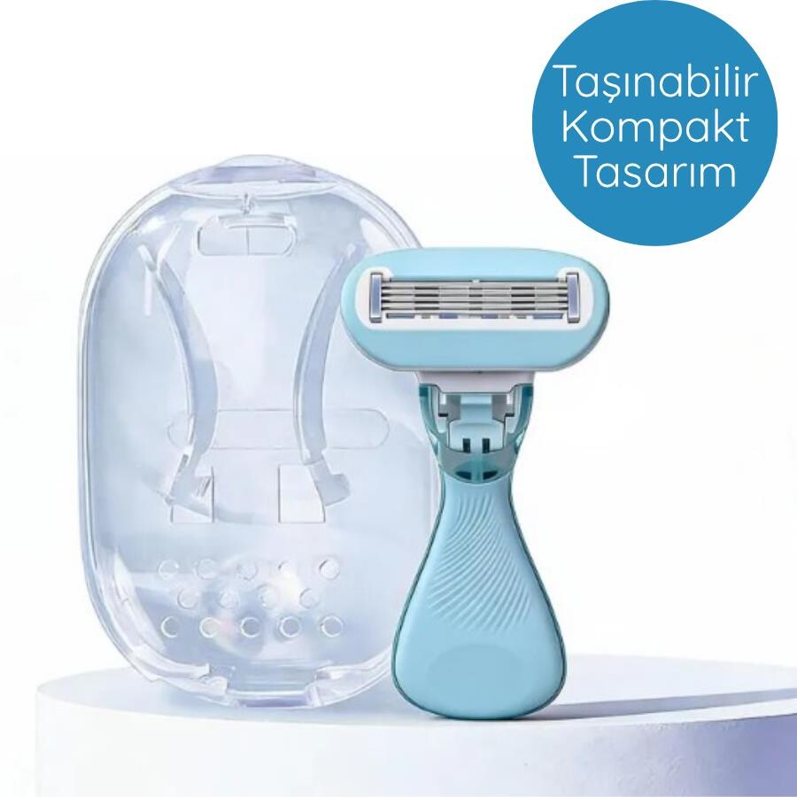 Dynamo Beauty Kadın 5 Bıçaklı Mini Tıraş Bıçağı-Kutulu, Seyahat Boy - 2